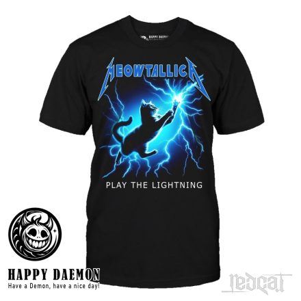 Happy Daemon - Meowtallica: Play the Lightning póló