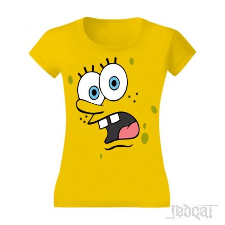 SpongeBob scared face - SpongyaBob női póló