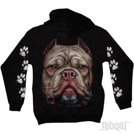 Amerikai Pitbull Terrier kutyás kapucnis pulóver